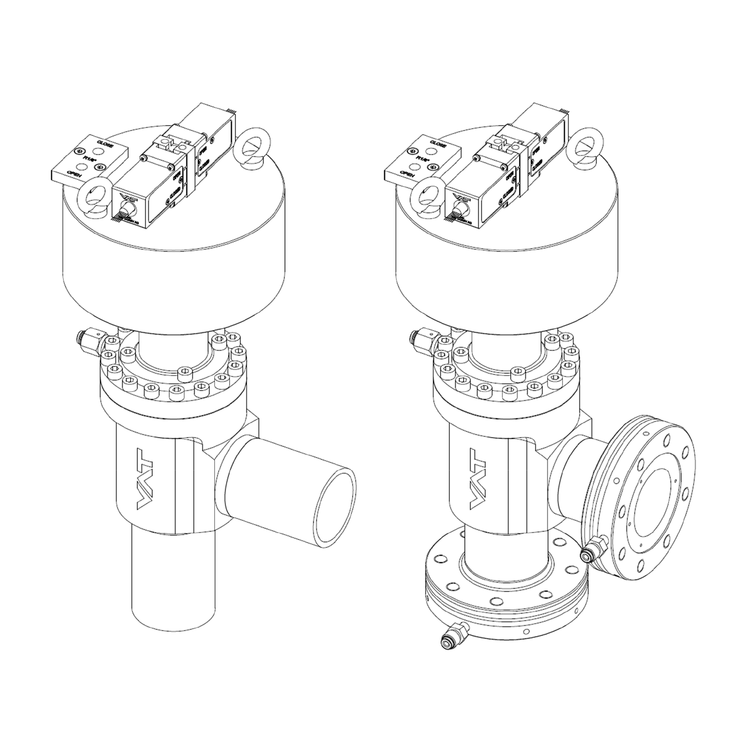 ITER Type 52 - UHV-Ganzmetall-Eckventil