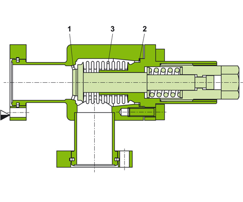 54.1 - UHV/XHV-Ganzmetall-Eckventil \"Easy Close\