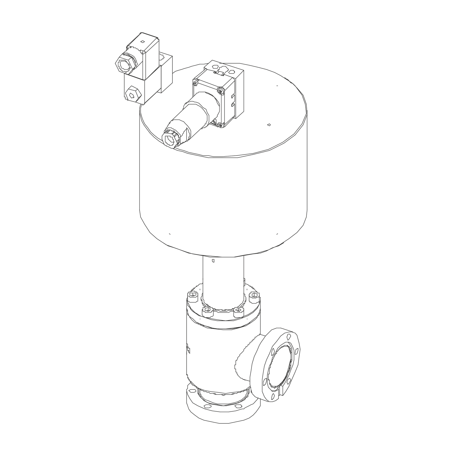 ITER Type 4 - UHV オールメタルアングルバルブ