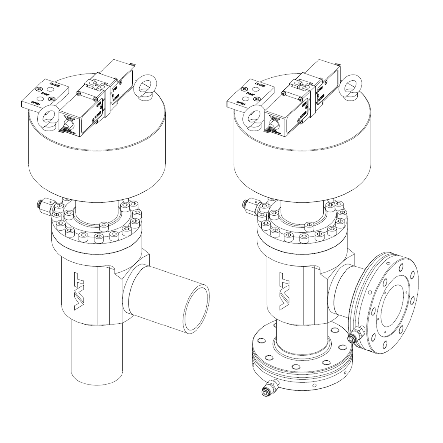 ITER Type 5 - UHV オールメタルアングルバルブ