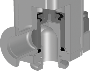 VAT 24.2 Angle Valve with Seal Protection