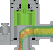 VAT 24.2 Angle Valve with Seal Protection - Open