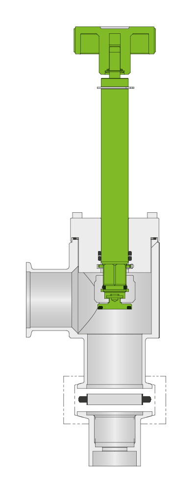 VAT 23.0 Ventilmechanismus- und Abpumpsystem - Offen