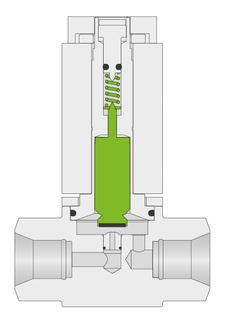 VAT 62.7 ガスドージングバルブ - DN 5、開