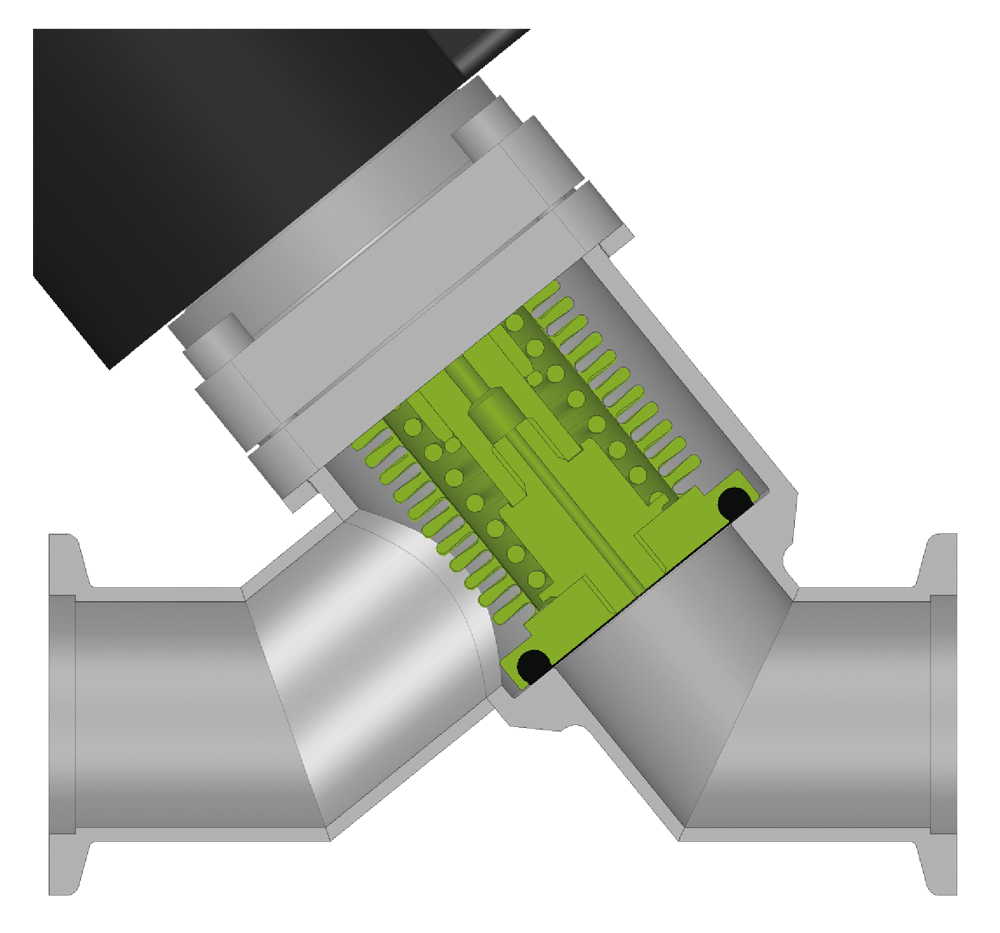 VAT 26.5 HV Inline Valve - Closed