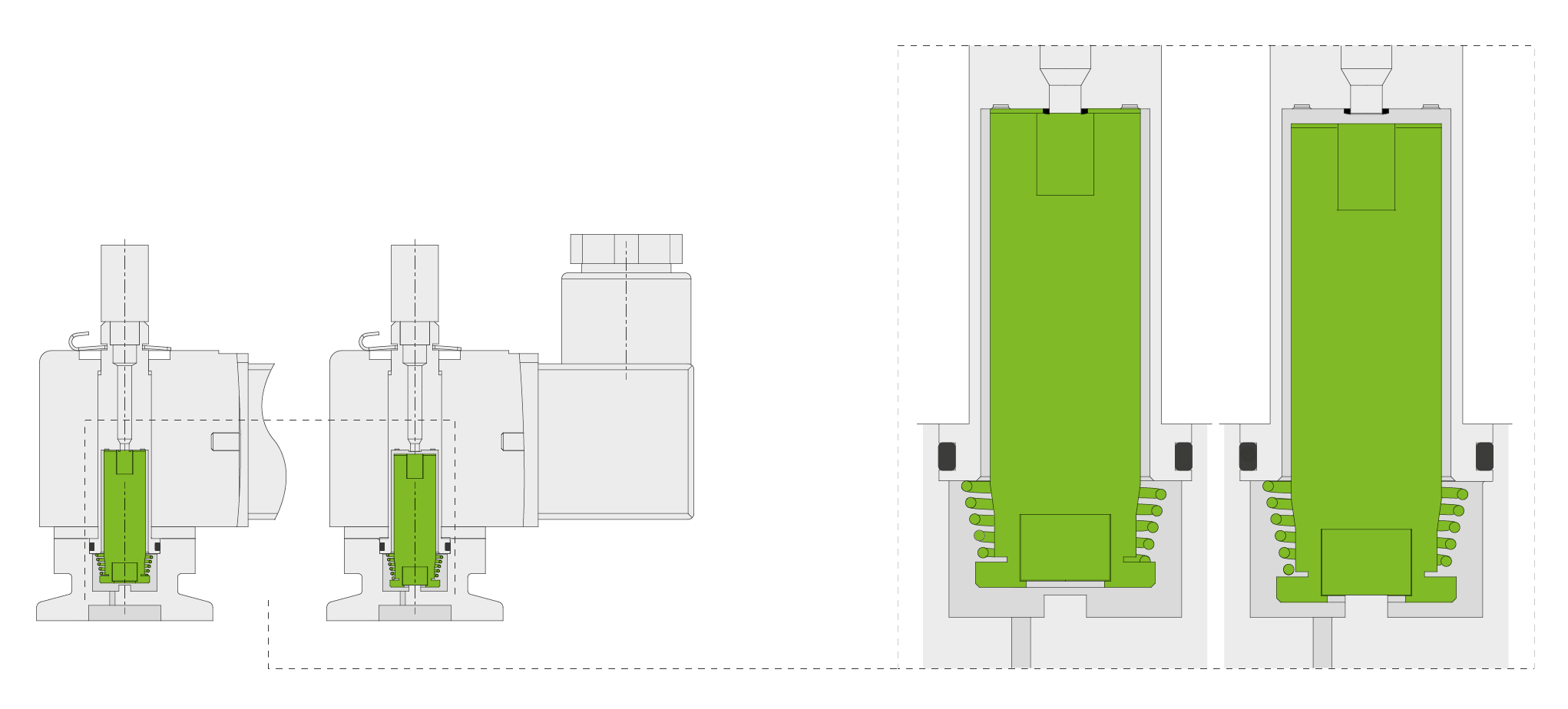 VAT 21.3 Flutventil - Elektromagnetisch, einfachwirkend federschöffnend (NO)