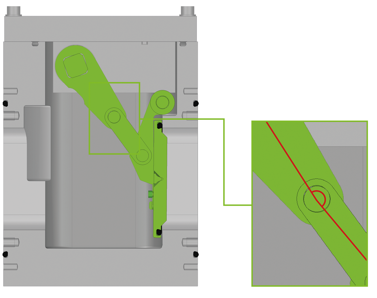 06.8 Large Transfer Valve / Insert / Door with FLAPVAT - Closed