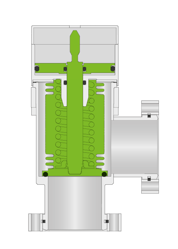 VAT 28.4 UHV-Eckventil - Geschlossen