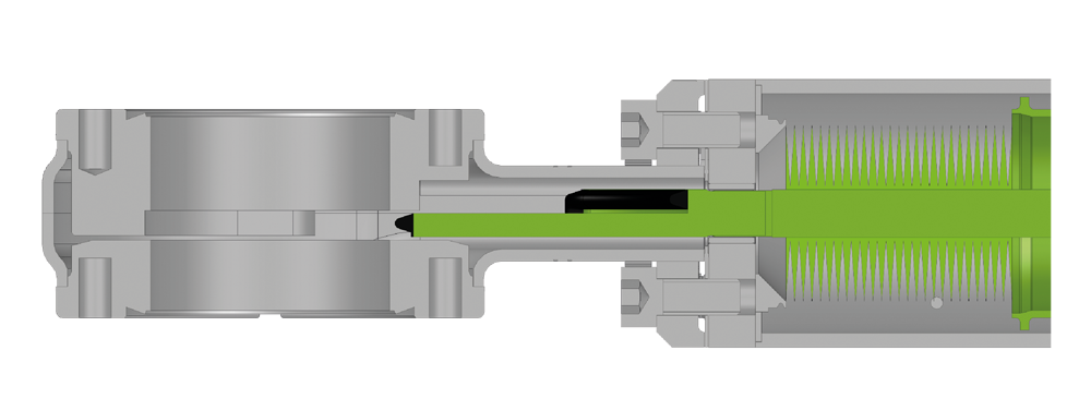 01.0 Mini-UHV-Schieber - Offen