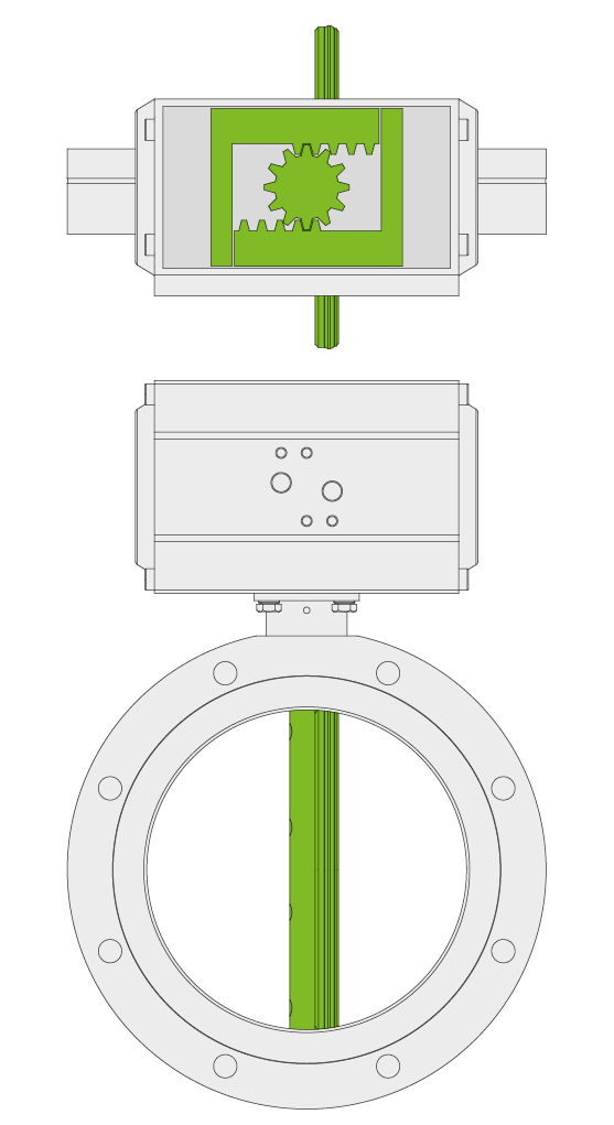 VAT 21.0 Klappenventil - Offen