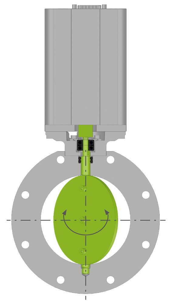 VAT 61.3 HV Butterfly Control Valve