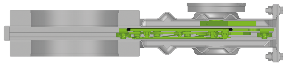 14.0 HV Gate Valve - Open