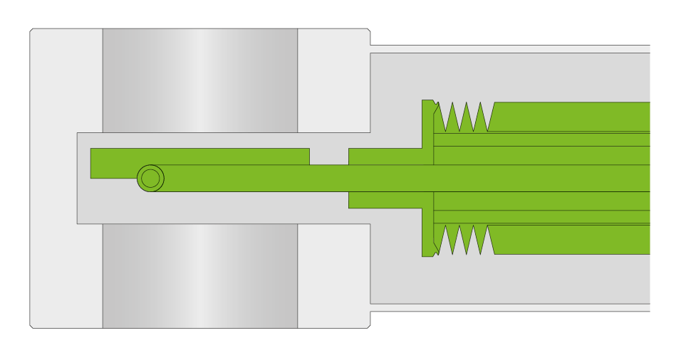 VAT 79.3 UHV-Beam-Stopper-Einsatz - Geschlossen