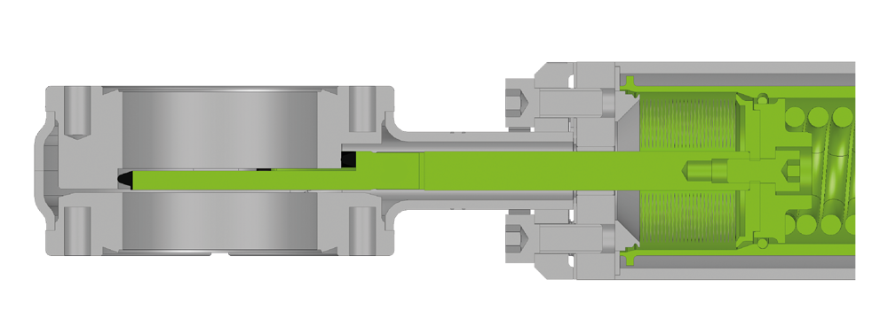 01.0 Mini-UHV-Schieber - Geschlossen