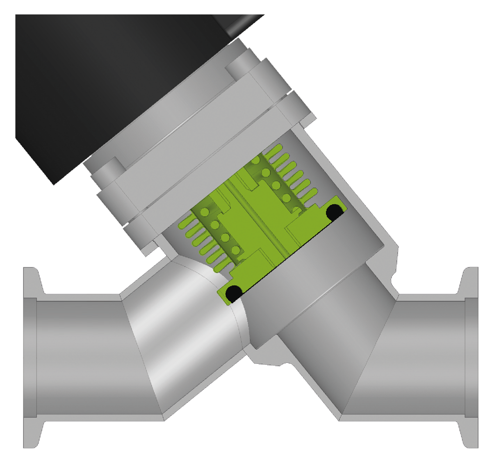 VAT 26.5 HV Inline Valve - Open